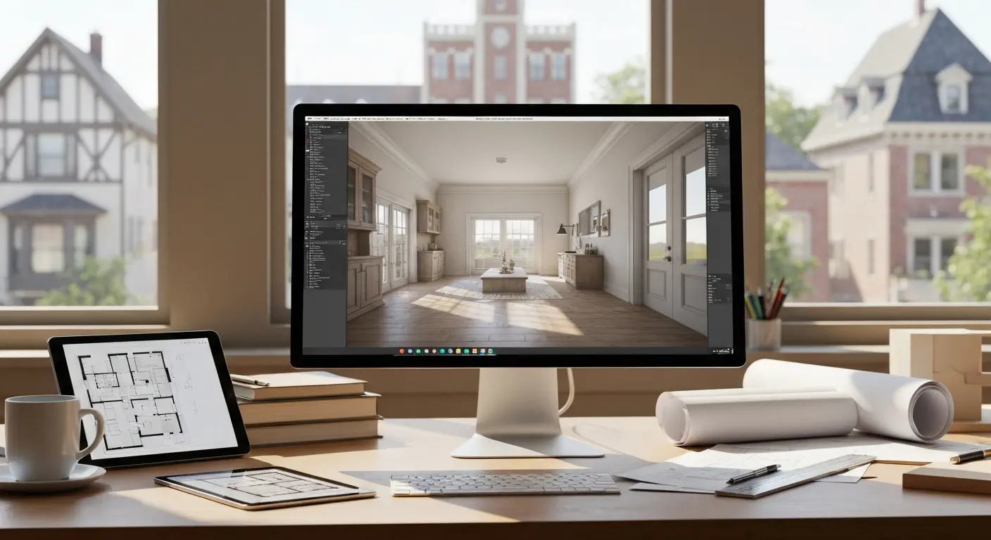Virtual walkthrough 3D animation screenshot