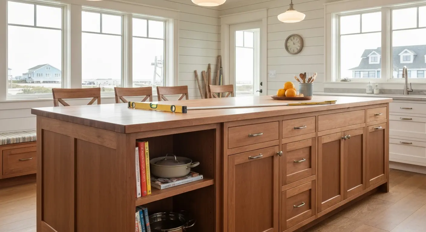 Custom kitchen island