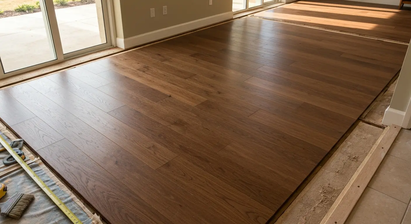 Hardwood floor installation
