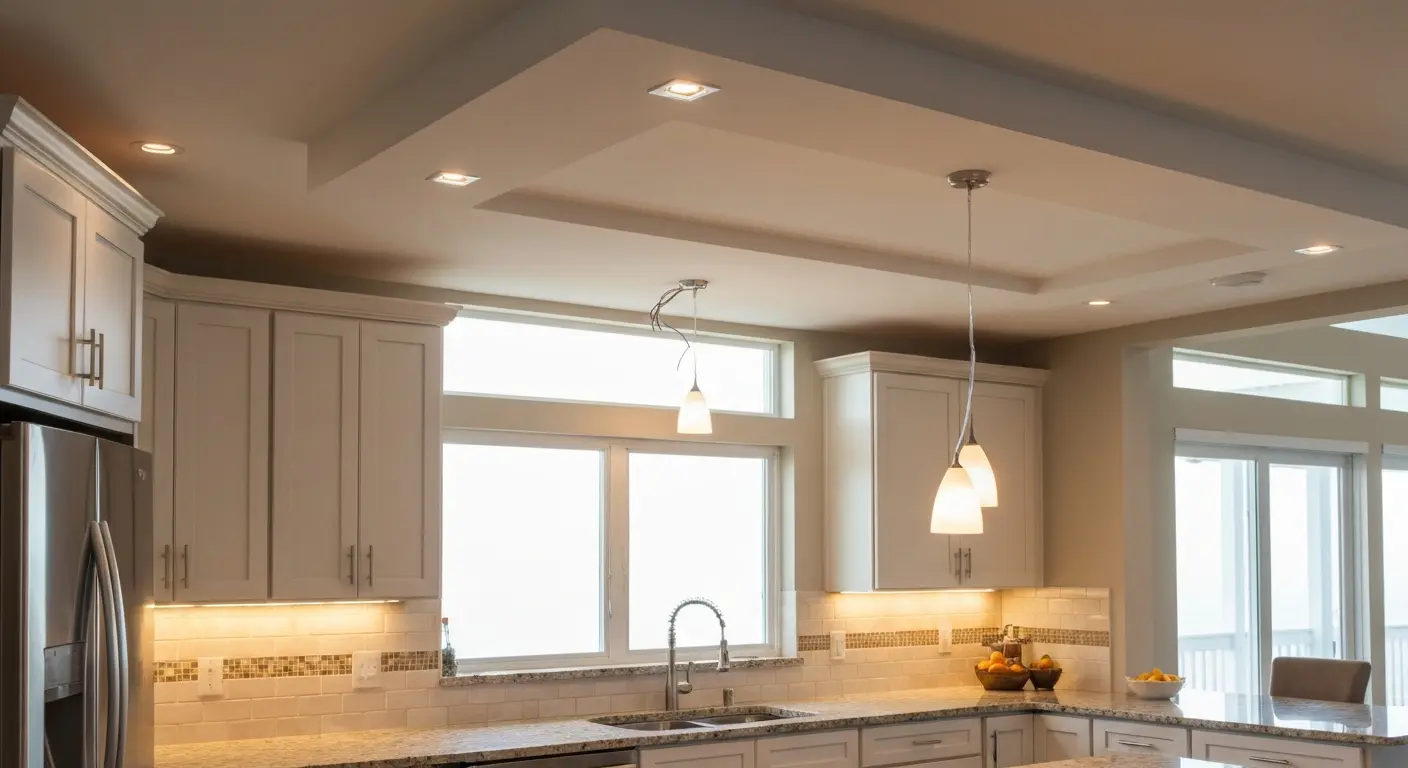 Kitchen lighting installation