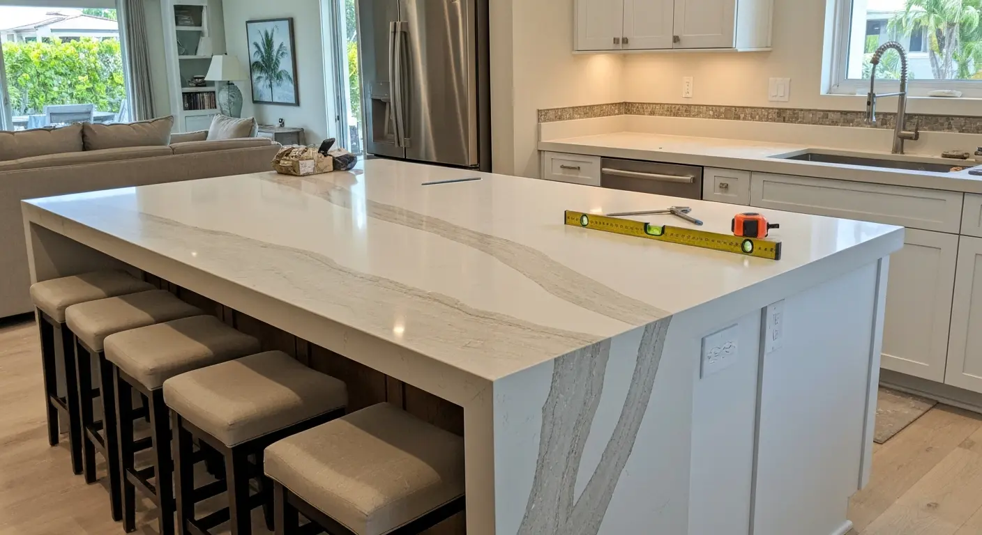 Custom kitchen island