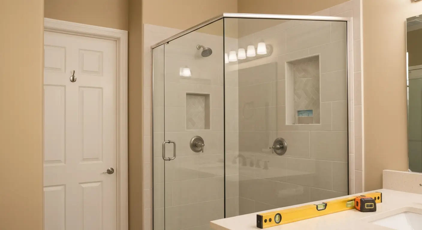 Walk-in shower installation