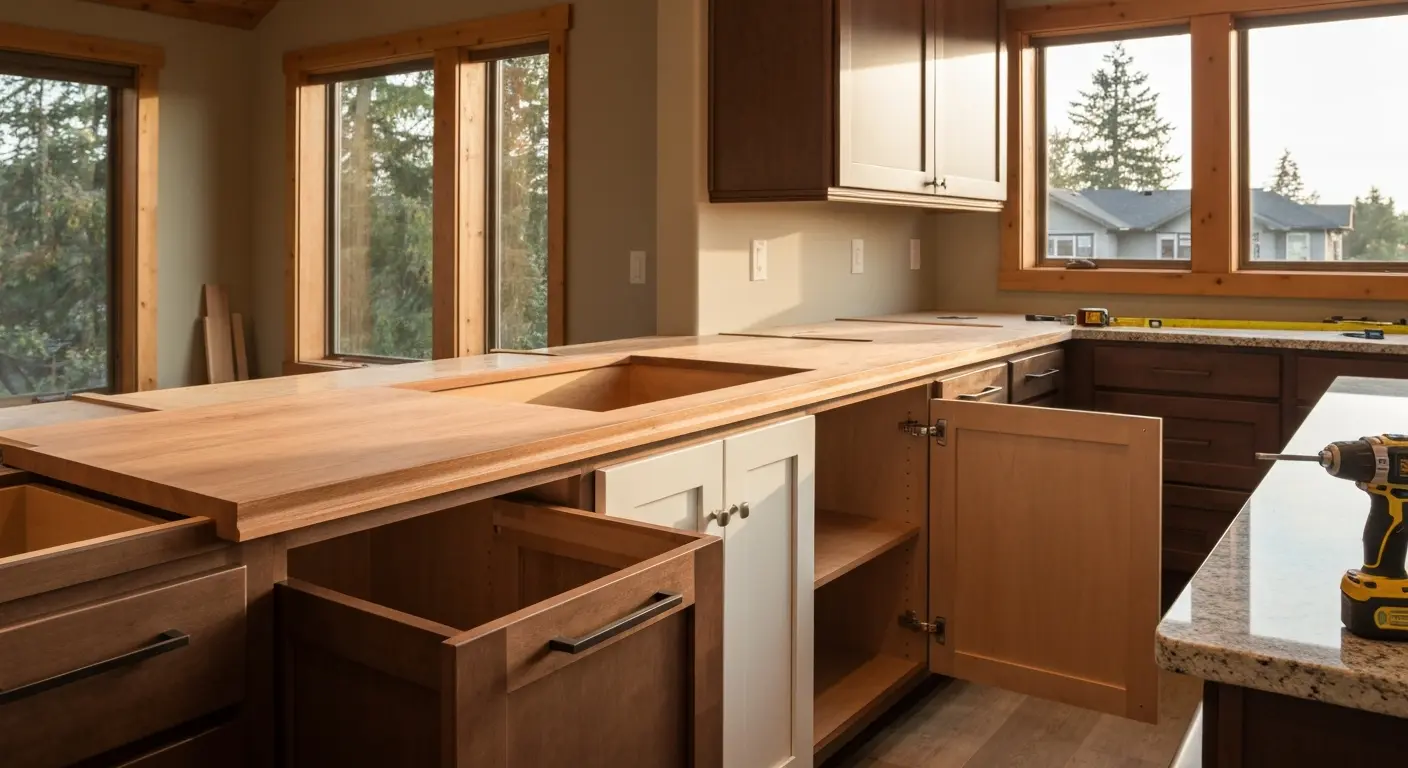 Custom kitchen cabinets