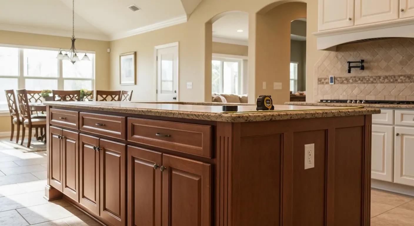 Custom kitchen island cabinets