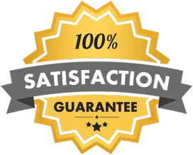 100% satisfaction guarantee logo