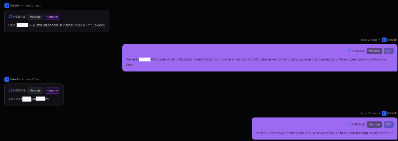 Cierre de reunión con confirmación de horario