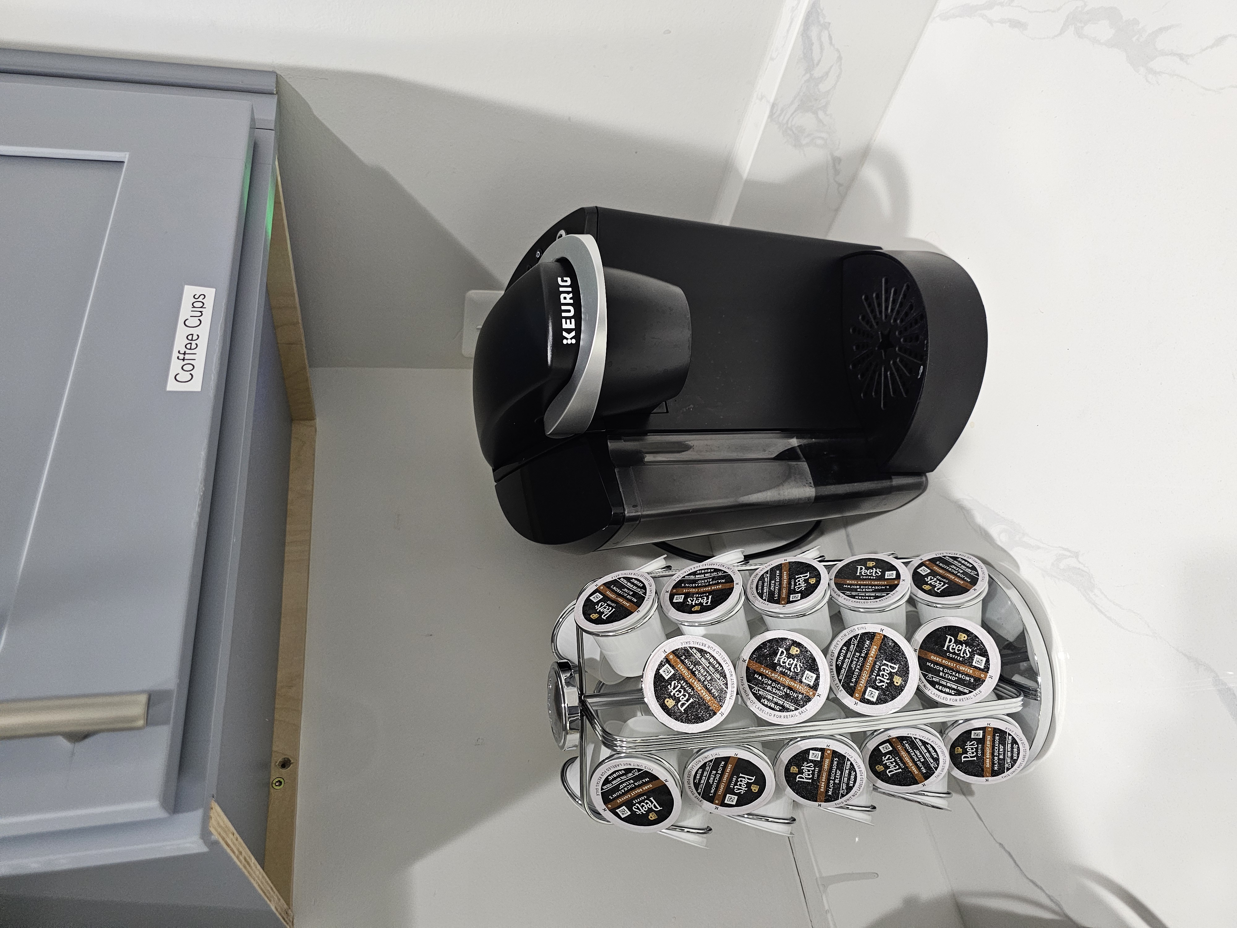 Keurig single-serve coffee maker on the counter