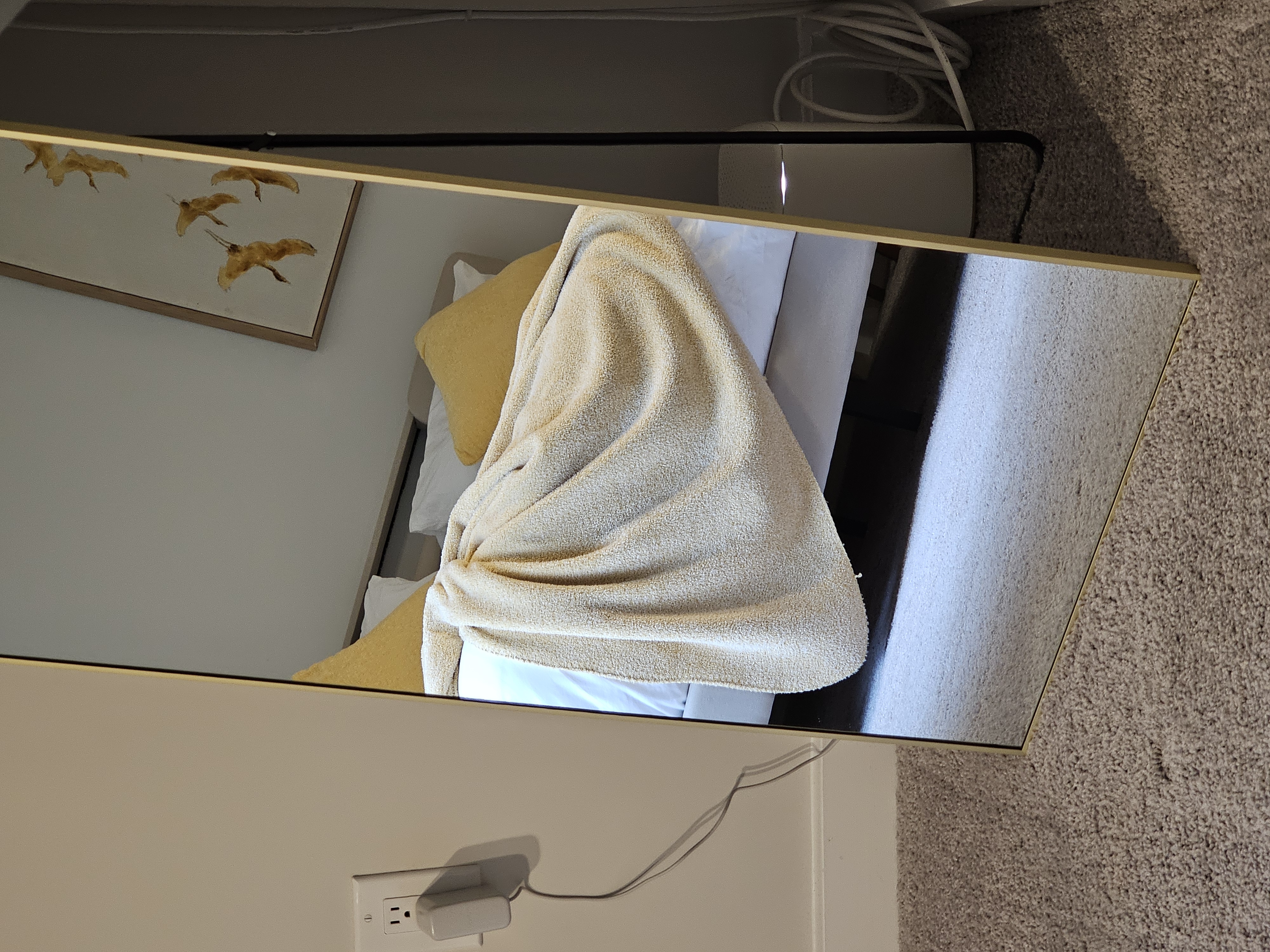 WiFi router located behind the mirror in the 2-Queen Bedroom
