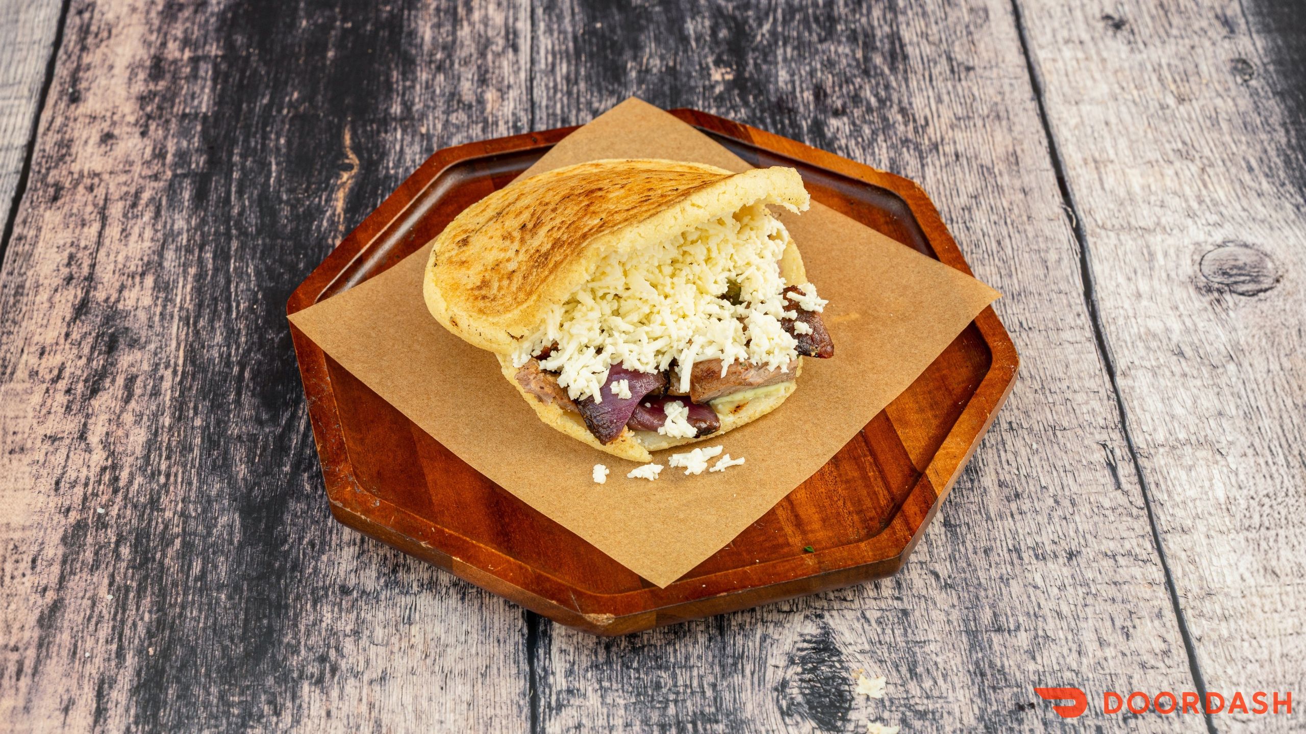 Grilled Steak Arepa