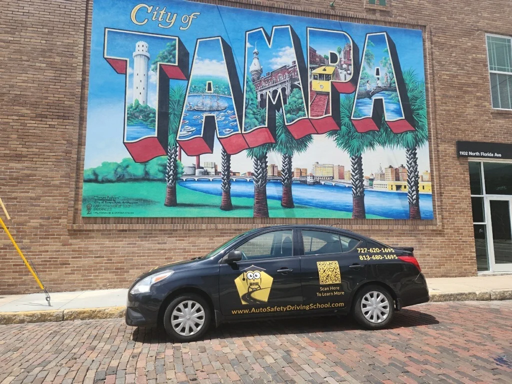 Driving school in Tampa — certified instructors teaching on local Hillsborough County roads
