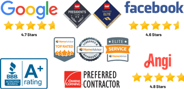 roofing contractor review badges