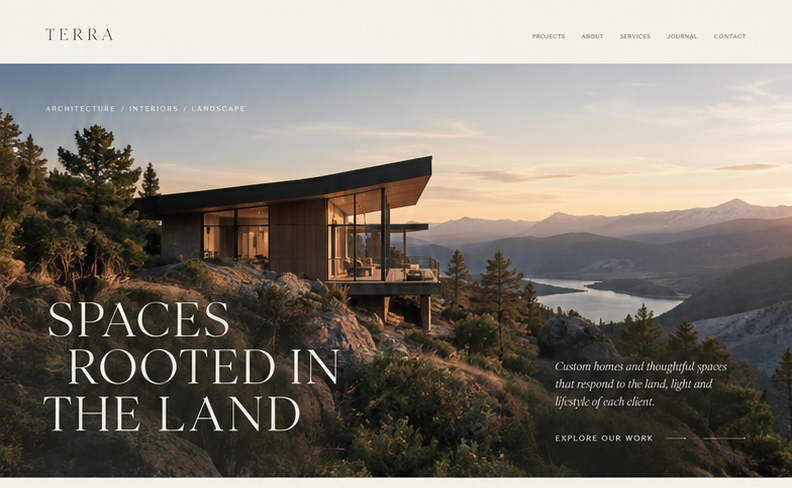 TERRA STUDIO WEBSITE, Websites