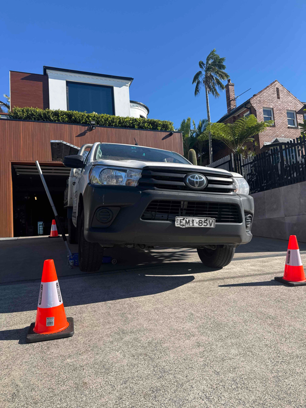 Sydney Pink Slips mobile inspection on the tools