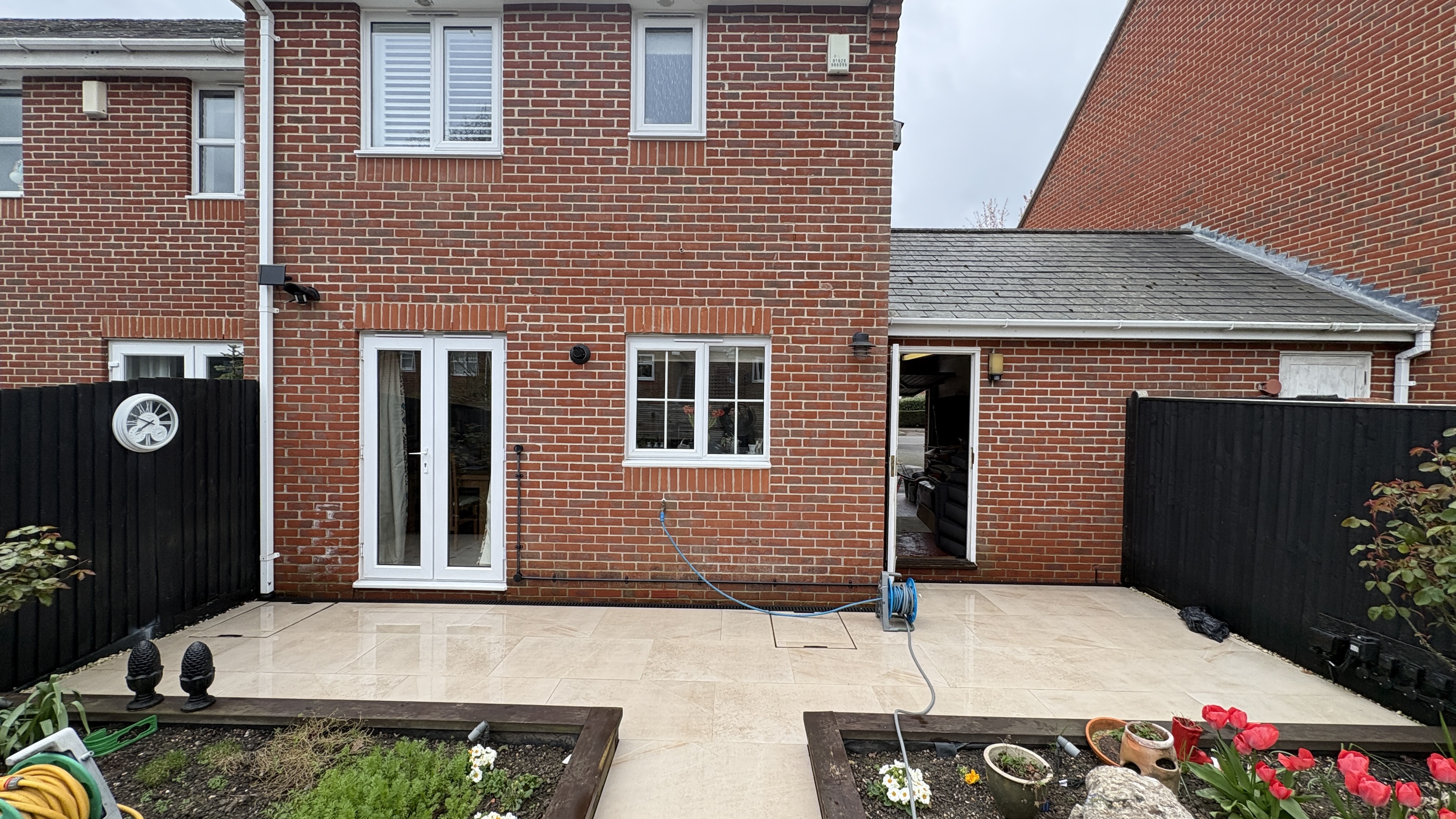 Indian sandstone patio cleaning