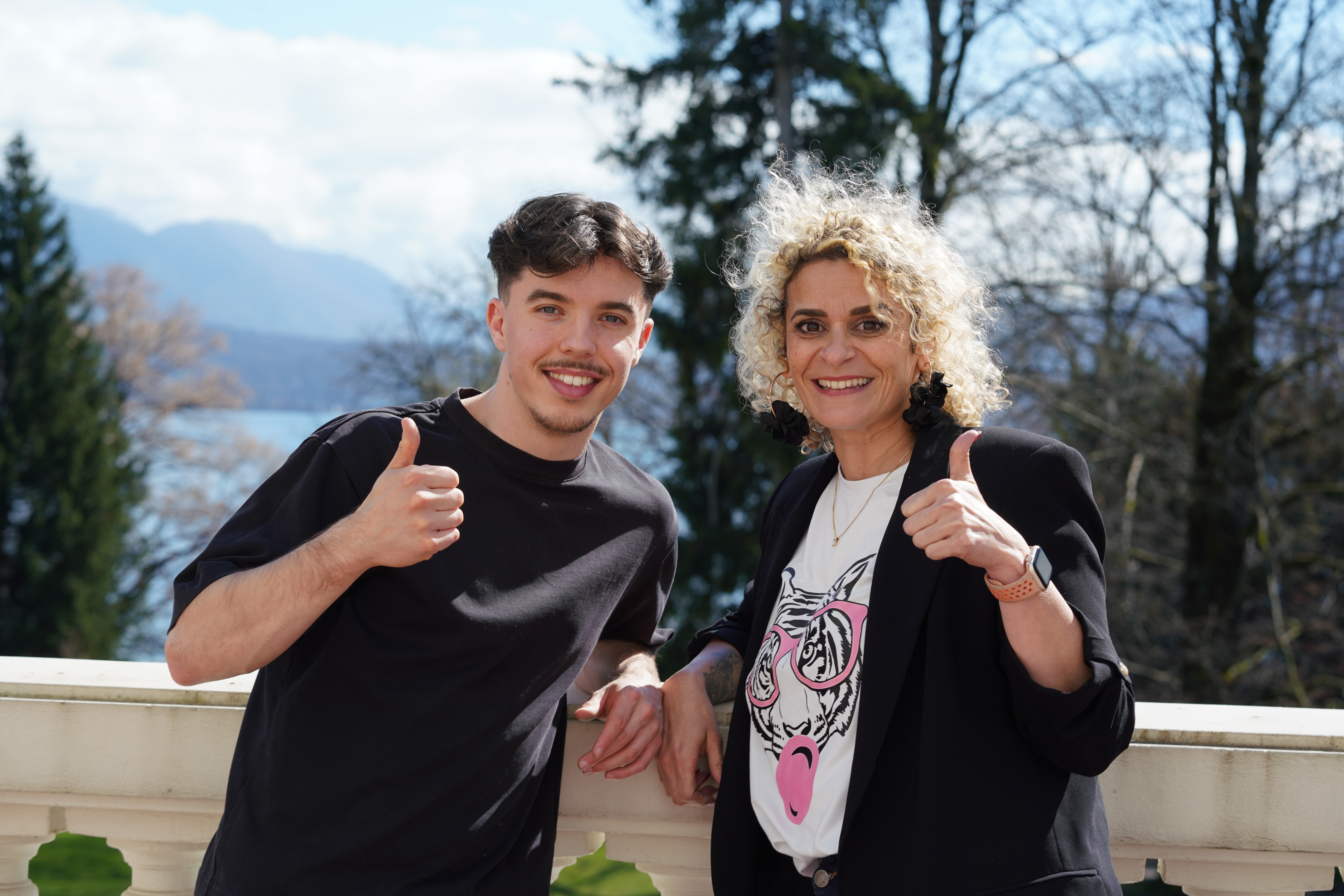 Leila Dridi et Arthur Plancq