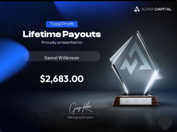 Wilko's Alpha Capital payout certificate, $2,683