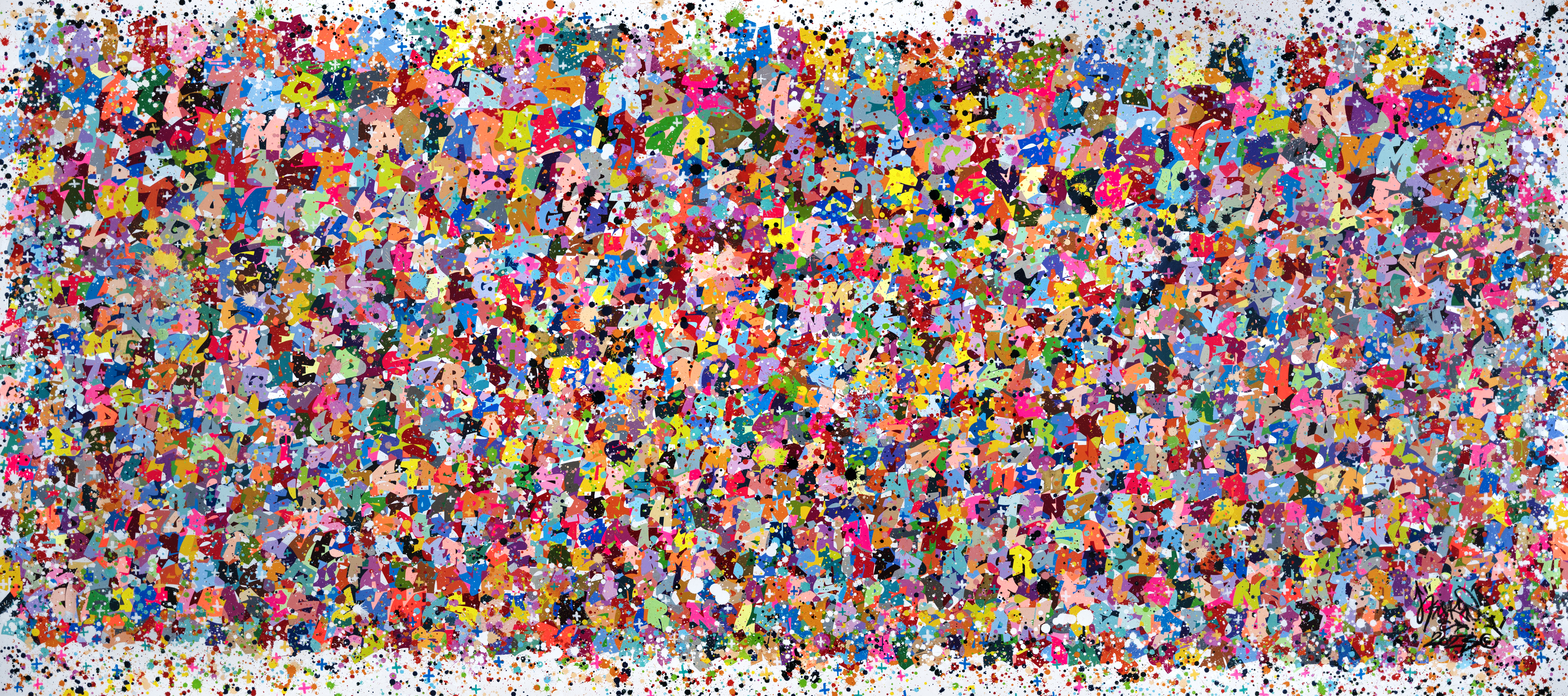 Le désir de peindre  460x200cm  Mixed media on french linen  2023