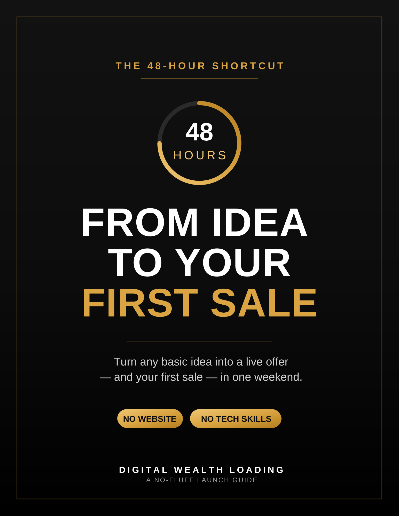 From Idea to Your First Sale cover