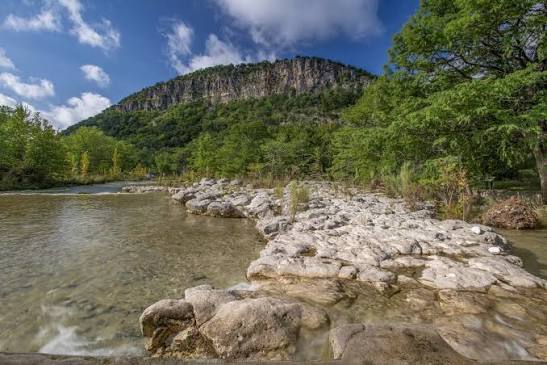 Overlook at Garner State Park with views of the Frio River
