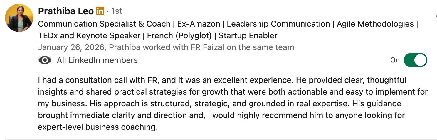Prathiba Leo Leadership Communication Feedback