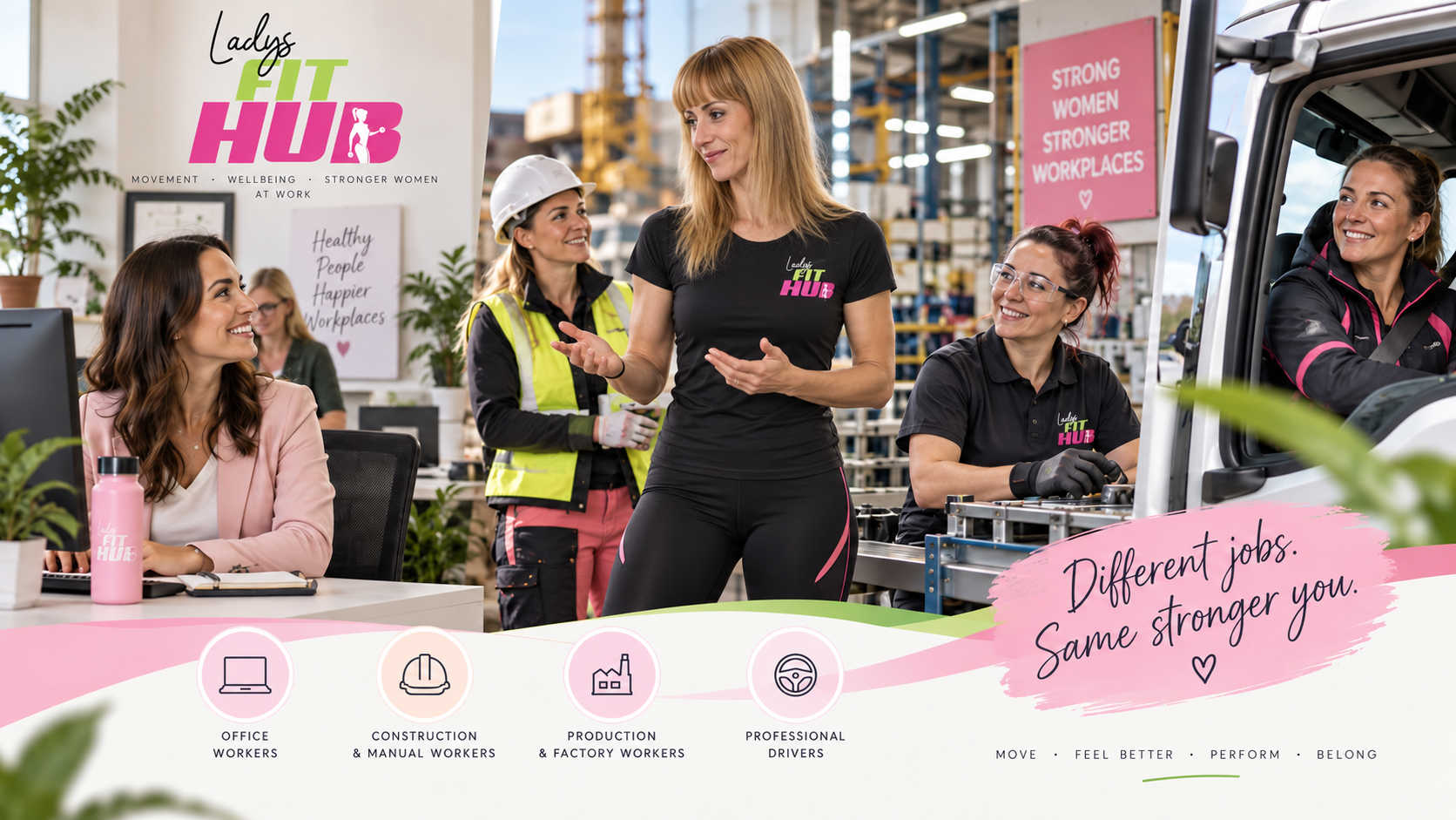 Ladys Fit Hub program za zaposlene na različnih delovnih mestih