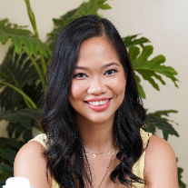 Annikka Aborro at her desk
