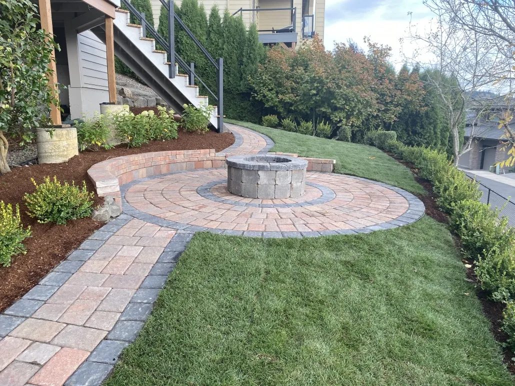 Paver patio installation