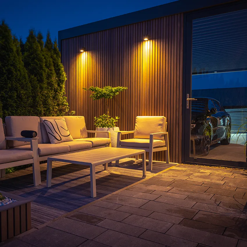 Outdoor downlighting installation in Beaverton Oregon