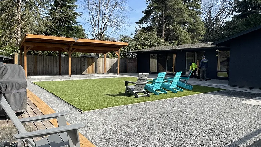 Hardscape planning and patio design