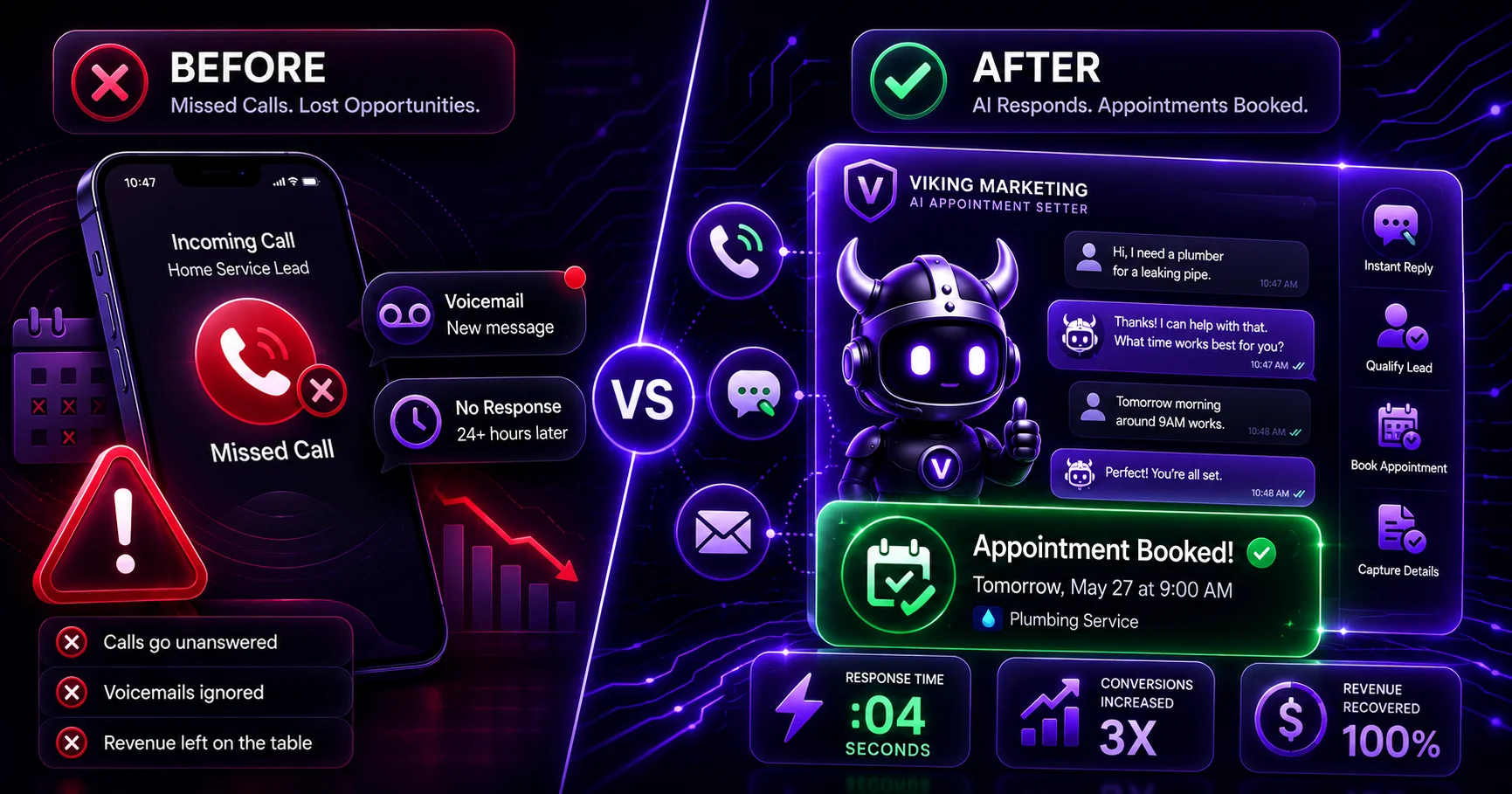 ai appointment setter before and after for home service businesses ai appointment setter before and after for home service businesses