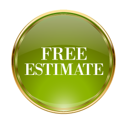 Medal badge representing free estimates for outdoor property care