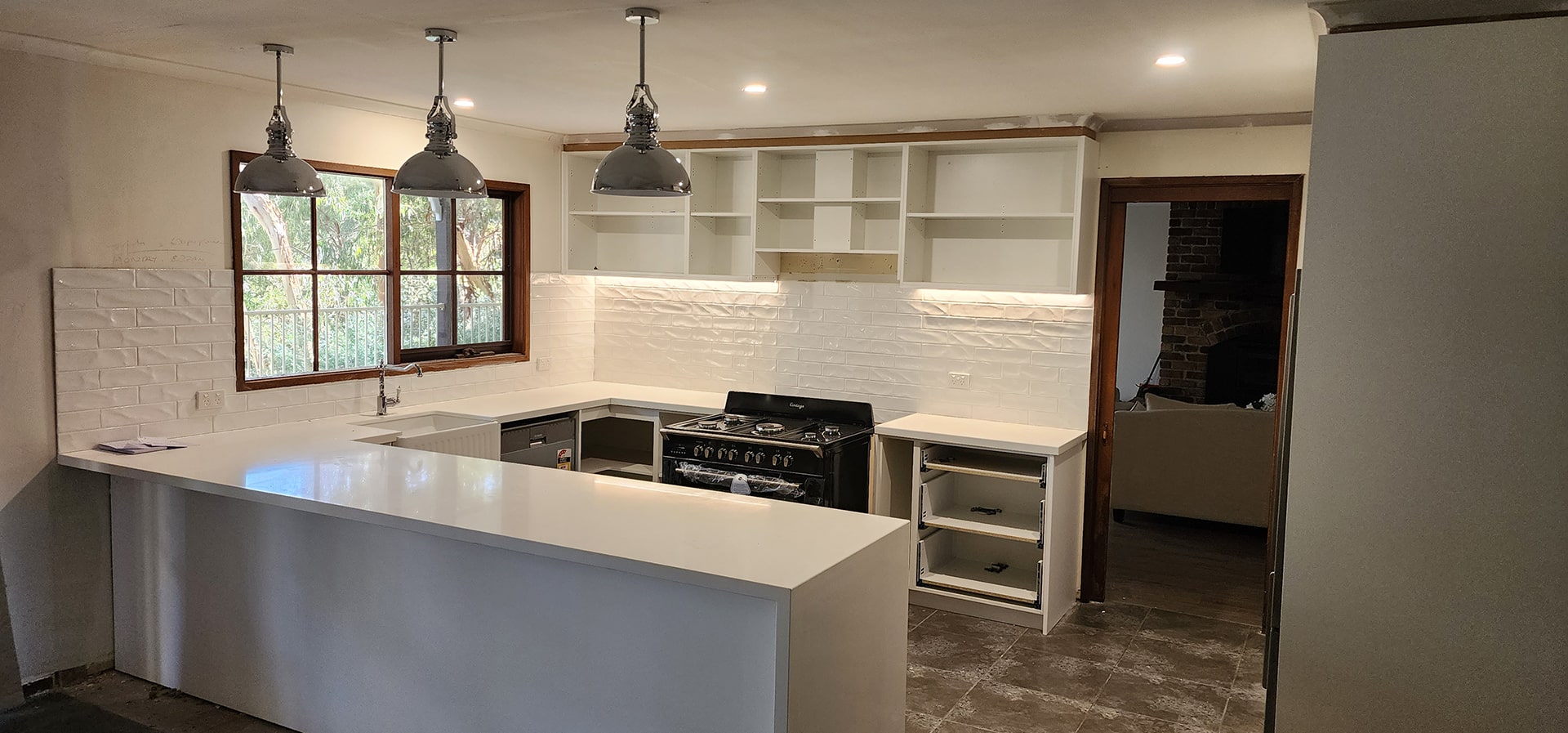 Kitchen pendant install