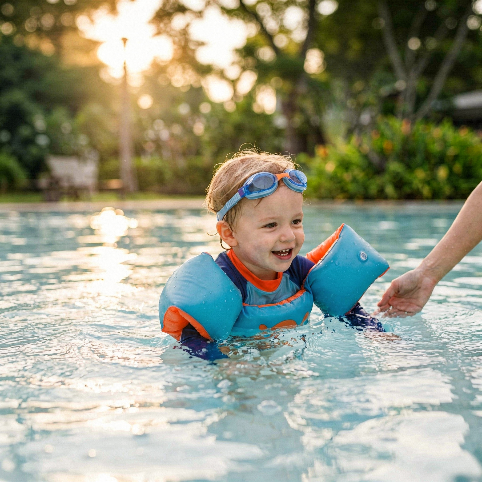 Natación infantil — manguitos y accesorios para niños
