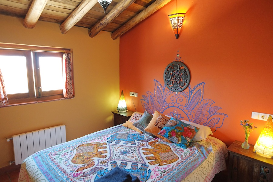 Deluxe double room with shared bathroom at Suryalila
