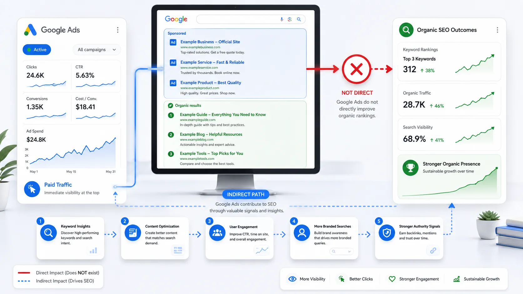 How Google Ads can indirectly help organic SEO