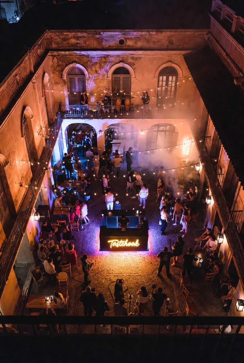 Hookah server at event