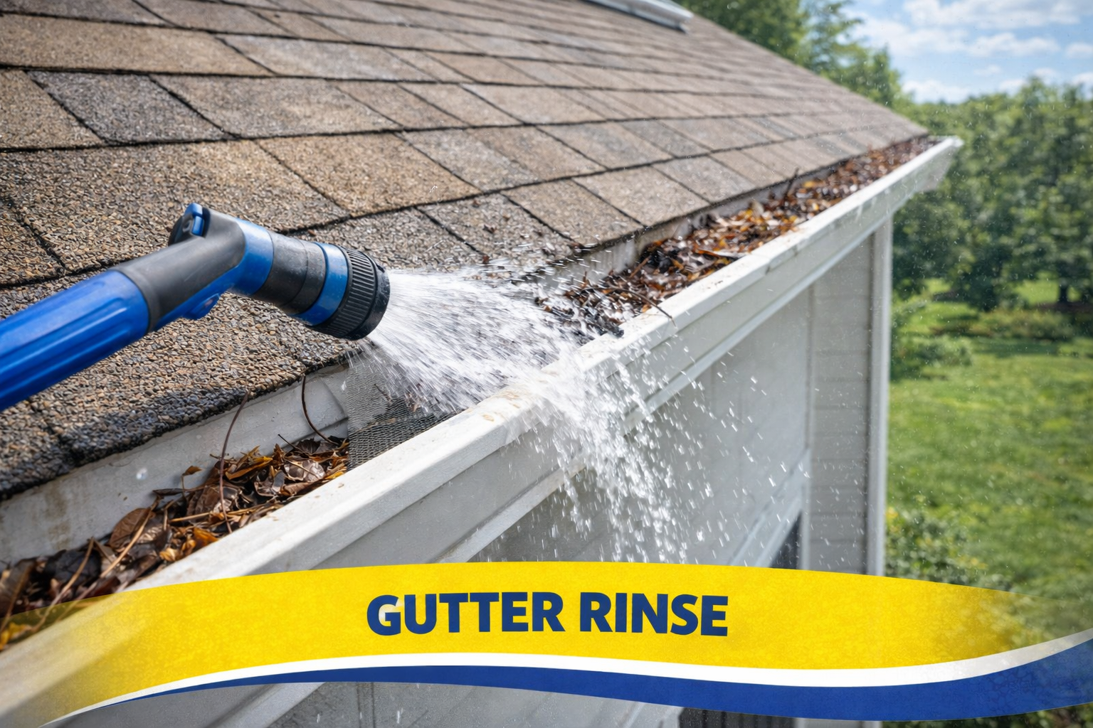 Gutter Rinse in Palos Verdes, CA