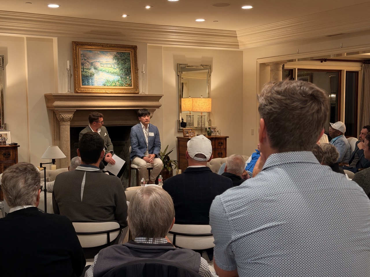 Local real estate leaders gathered at a city meetup, building together.