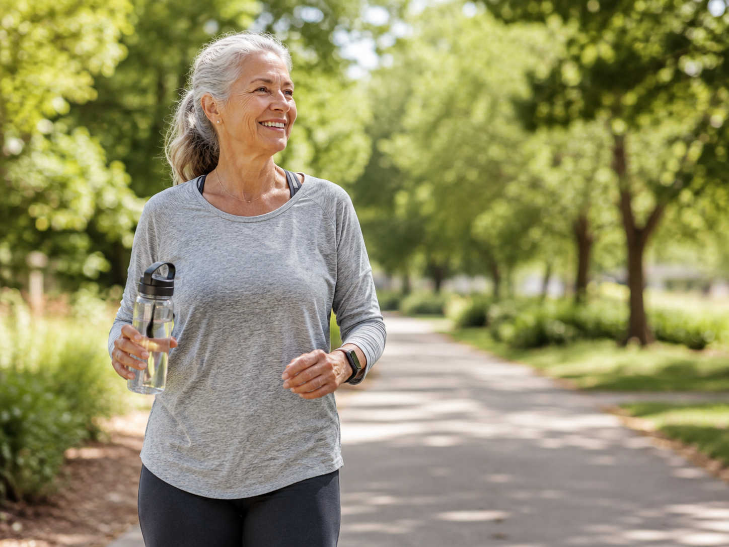 Healthy active adult enjoying everyday wellness
