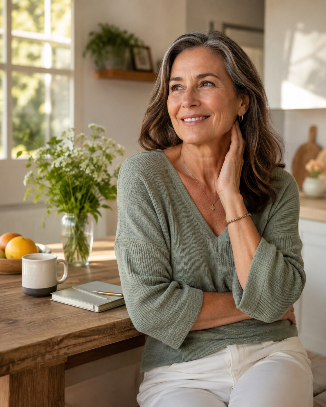 Woman enjoying a healthy and balanced everyday lifestyle