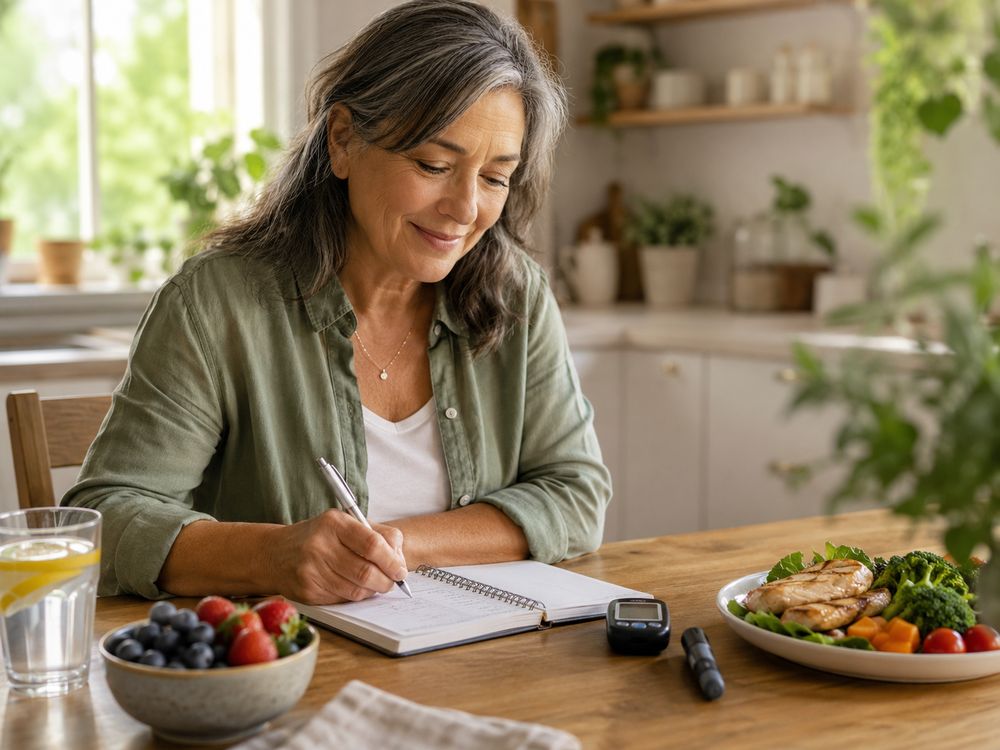 Blood sugar tracking and healthy eating