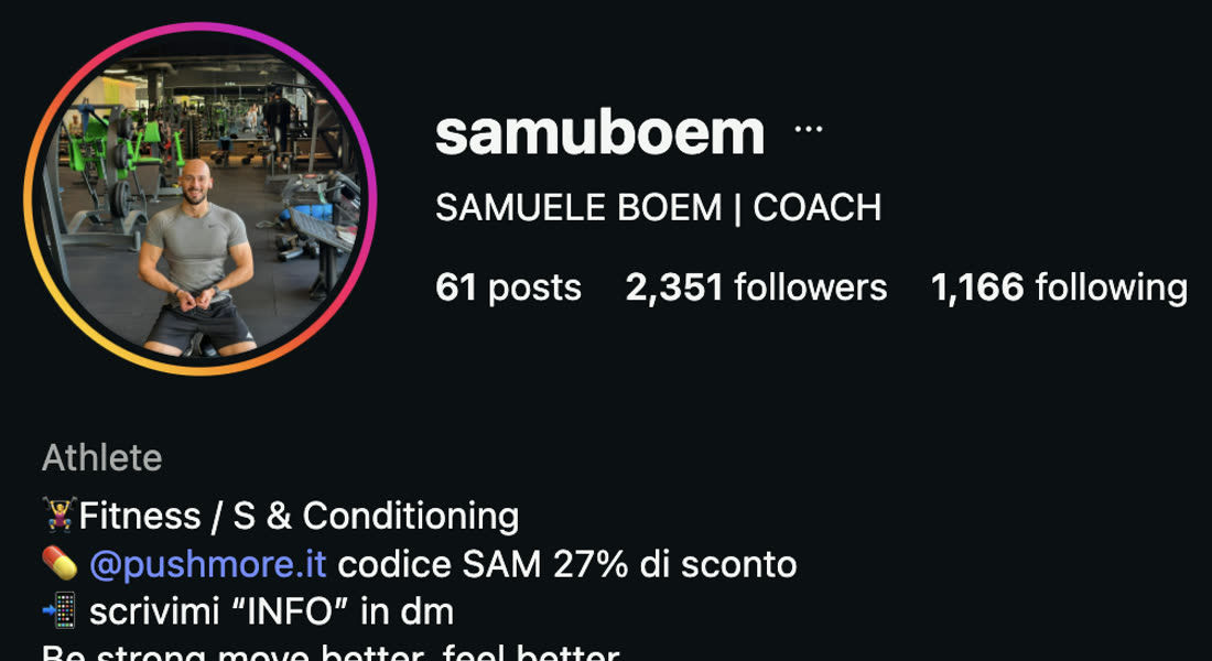 Profilo Samuele Boem