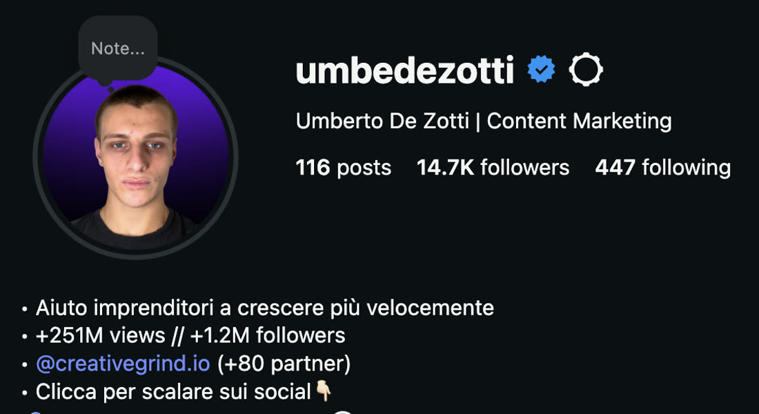 Profilo Umberto De Zotti