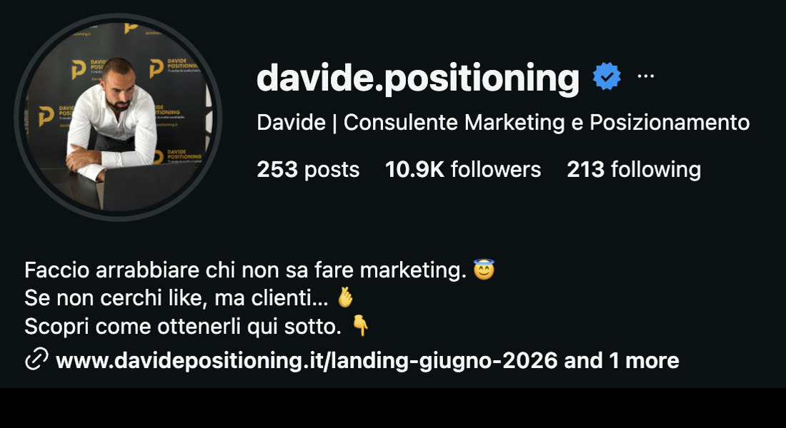 Profilo Davide Positioning