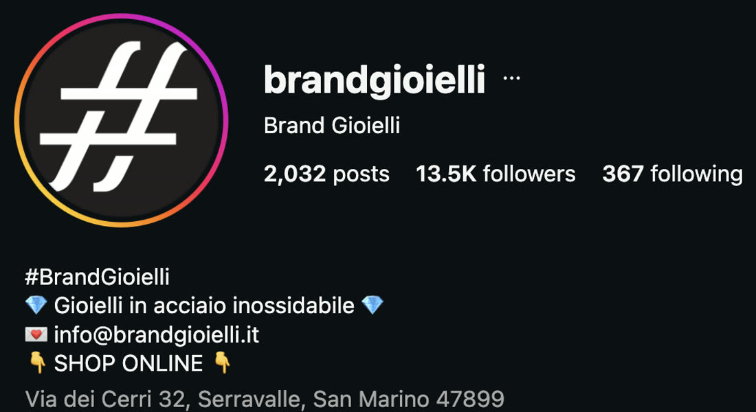 Profilo Brand Gioielli