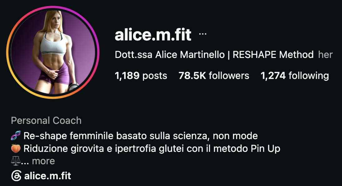 Profilo Alice Martinello