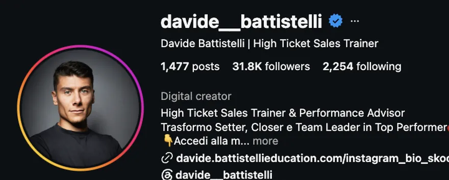 Profilo Davide Battistelli
