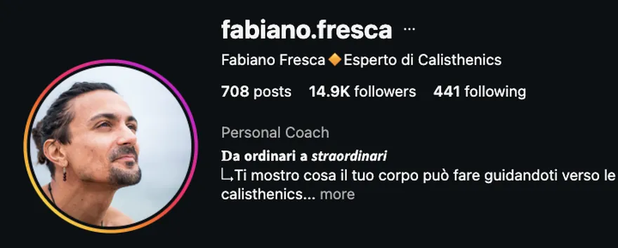 Profilo Fabiano Fresca