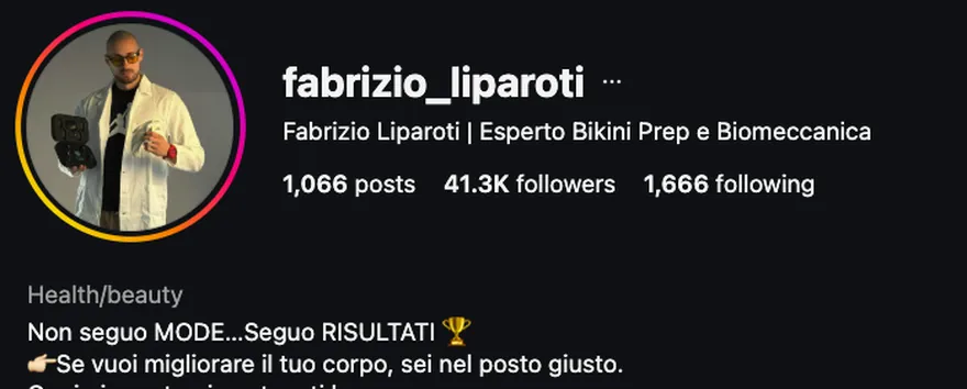 Profilo Fabrizio Liparoti