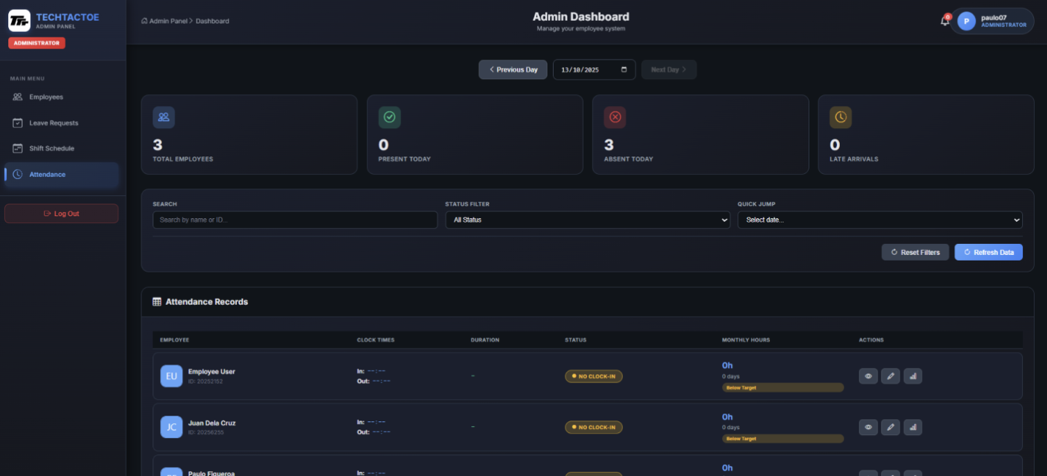 TechTacToe — screenshot